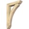 Ekena Millwork Thorton Slat Rough Sawn Bracket w/ Offset Brace, Douglas Fir, 6"W x 26"D x 38"H BKT0604X26X38THR06RDF - alternate 1
